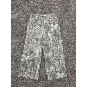 NWOT Refrain Women's Los Angeles Camouflage Printed Wide Leg Pants Size 5/27